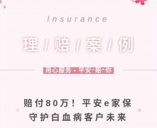 <b>理赔案例 | 赔付80万!平安“赔你”守护白血病客户未来</b>