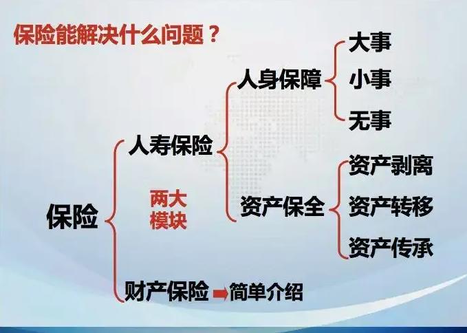 <b>保险的分类和功能</b>