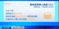 <b>央视 | 重疾险大调查：投保人数超1亿人，理赔金额达到</b>